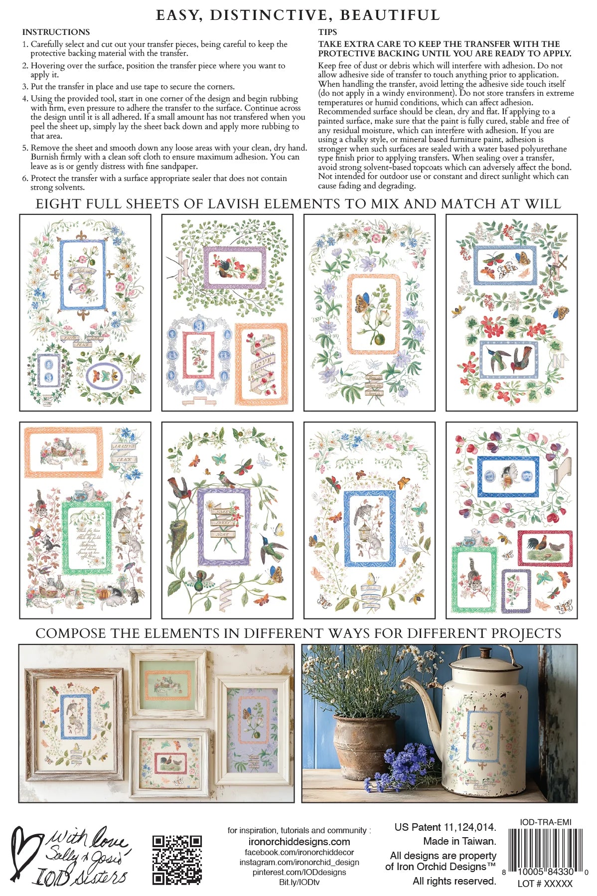 Transfer | EMILY CLARE | IOD Iron Orchid Designs