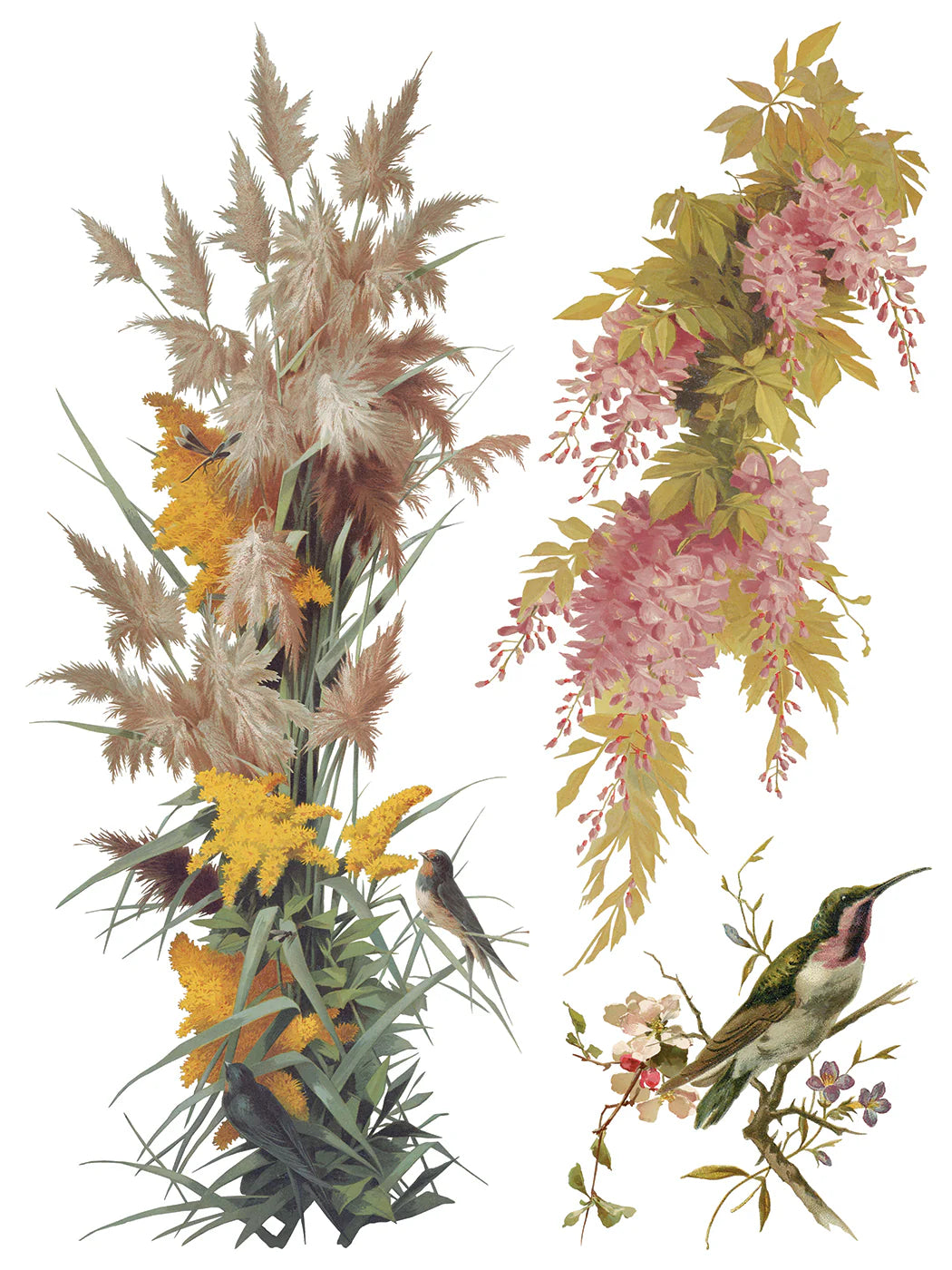 Transfer | FLOWERS BY THE POETS | IOD Iron Orchid Designs
