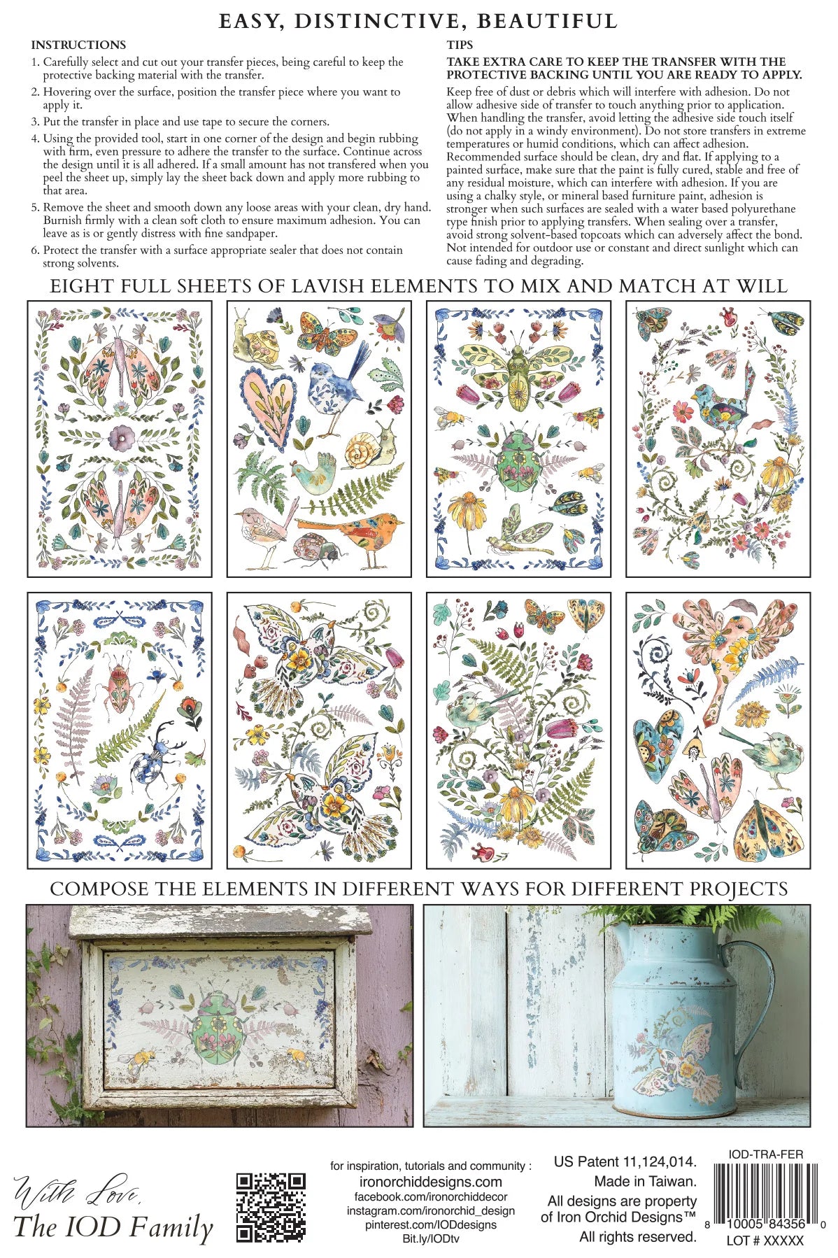 PRE-ORDER Transfer | FERN FABLES | IOD Iron Orchid Designs