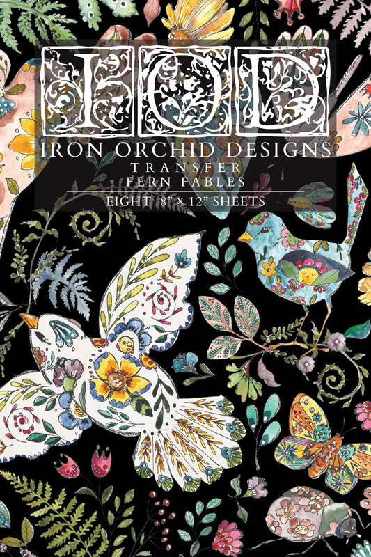 PRE-ORDER Transfer | FERN FABLES | IOD Iron Orchid Designs