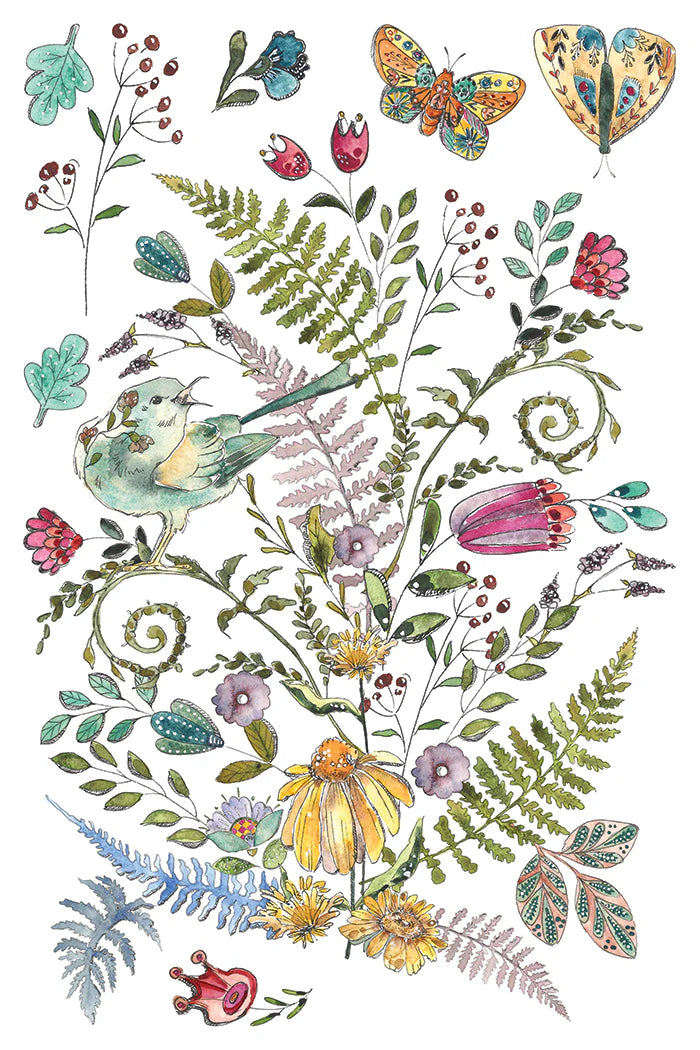 PRE-ORDER Transfer | FERN FABLES | IOD Iron Orchid Designs