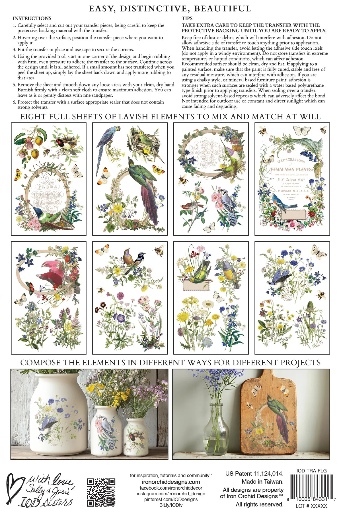 Transfer | FLORA GRECA | IOD Iron Orchid Designs