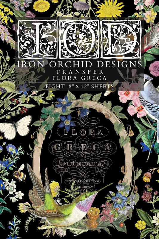Transfer | FLORA GRECA | IOD Iron Orchid Designs