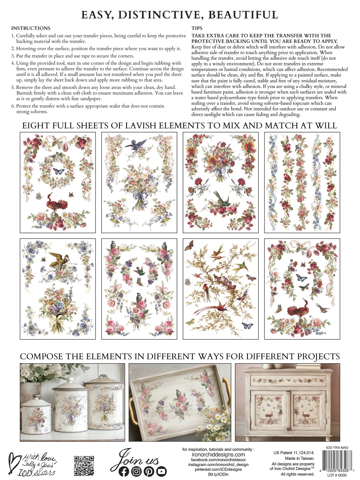 Transfer | MADELEINE | IOD Iron Orchid Designs
