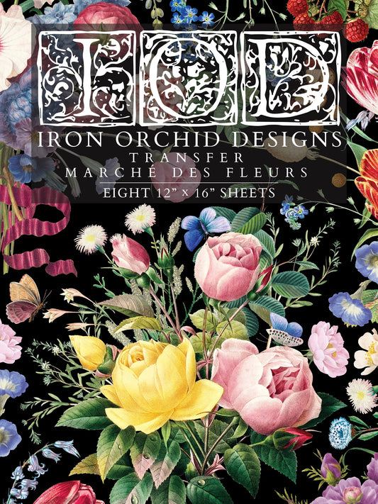 Transfer | MARCHE DES FLEURS | IOD Iron Orchid Designs