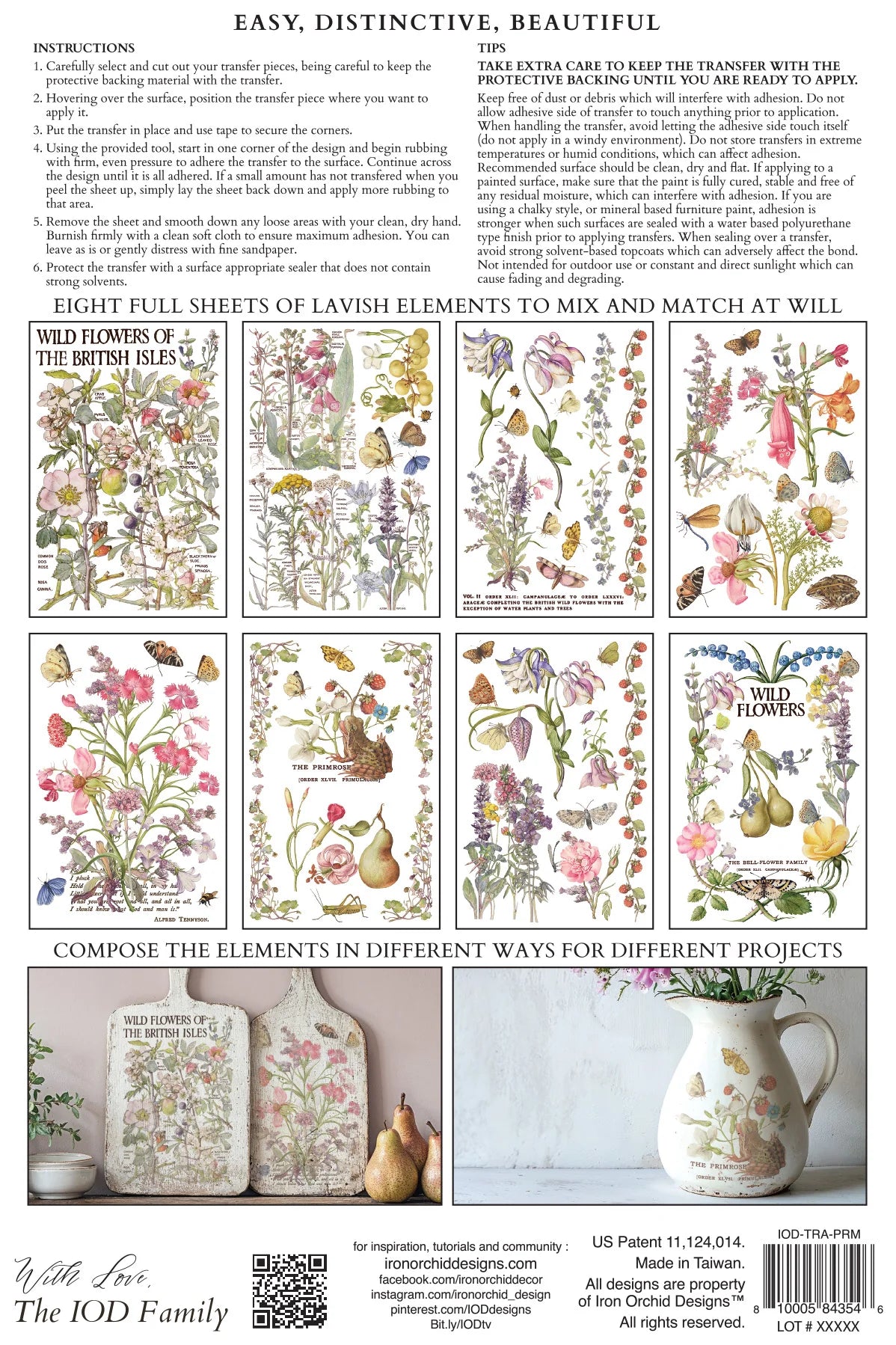 Transfer | PRIMROSE ISLE | IOD Iron Orchid Designs