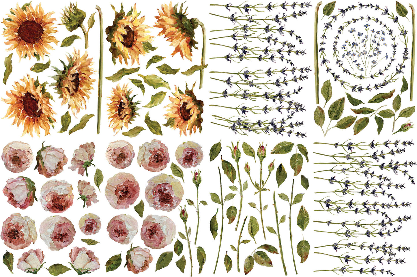 Transfer | PAINTERLY FLORALS | IOD Iron Orchid Designs