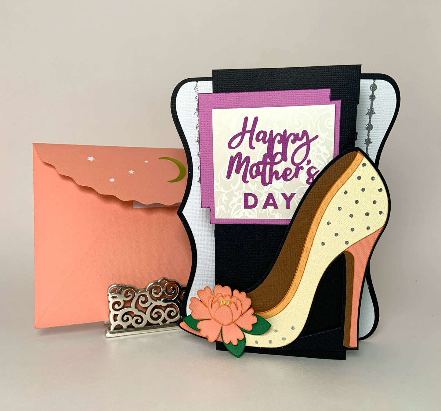 MOTHER'S DAY - Midnight Stiletto High Heel Shoe Card
