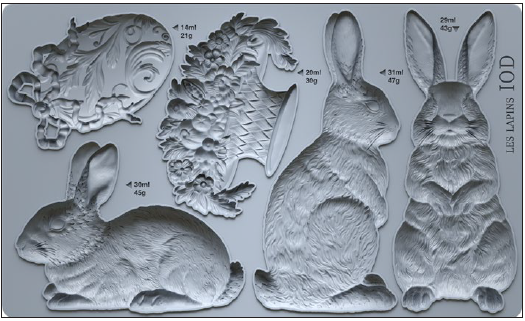 Mould | LES LAPINS | IOD Iron Orchid Designs