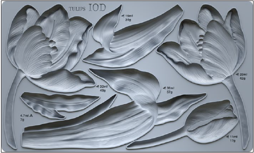 Mould | TULIPS | IOD Iron Orchid Designs