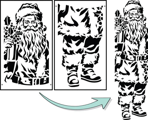 SANTA CLAUS PORCH SIGN | JRV Stencils