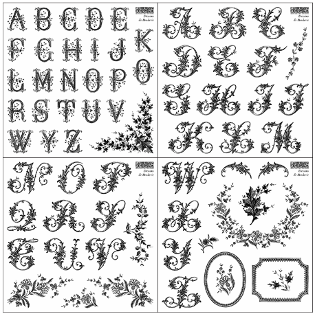 PRE-ORDER Stamp | DESSINS DE BRODERIE | IOD Iron Orchid Designs