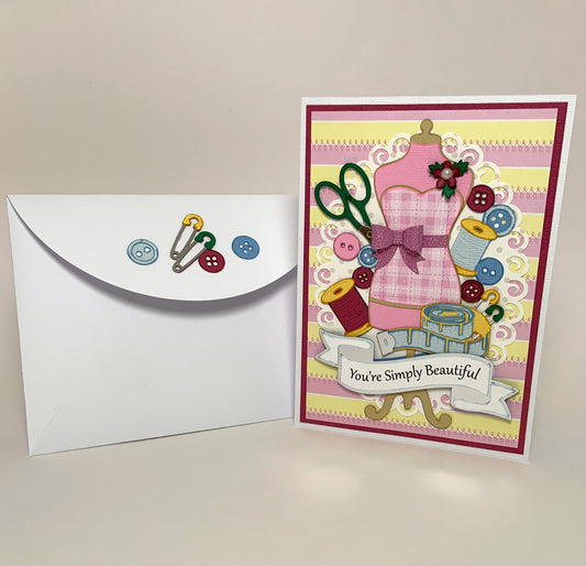 ALL OCCASION - Sew Lovely Dressform Card