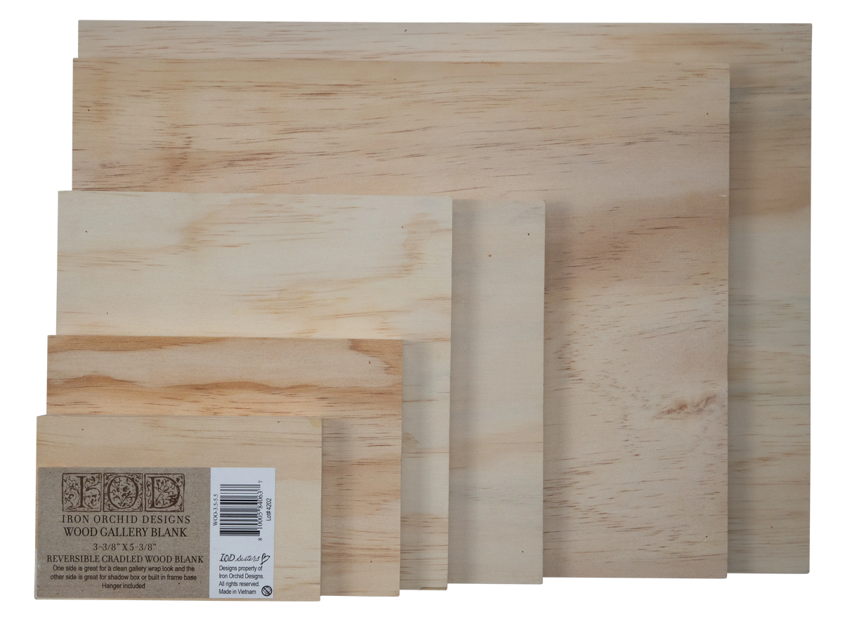 Wood Blanks (7 Sizes) | Wood Art Panels | IOD Iron Orchid Designs