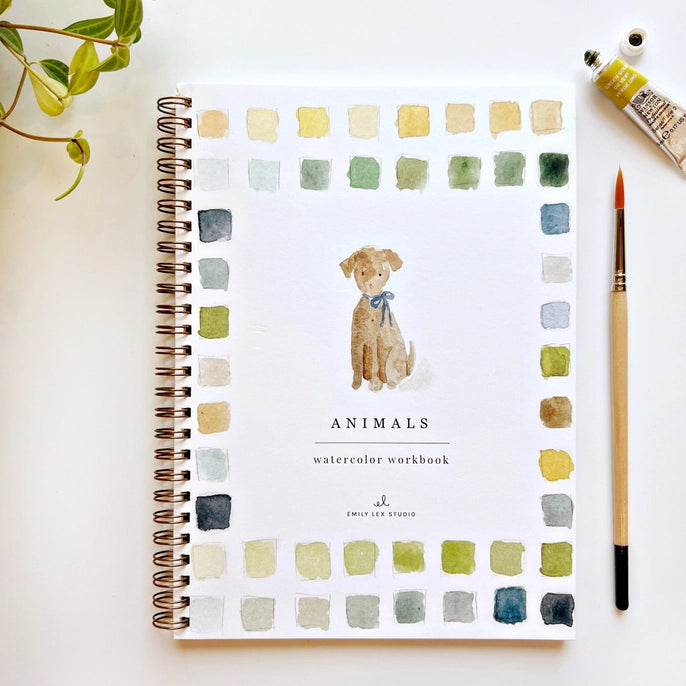 Emily Lex Studio | ANIMALS Watercolor Workbook