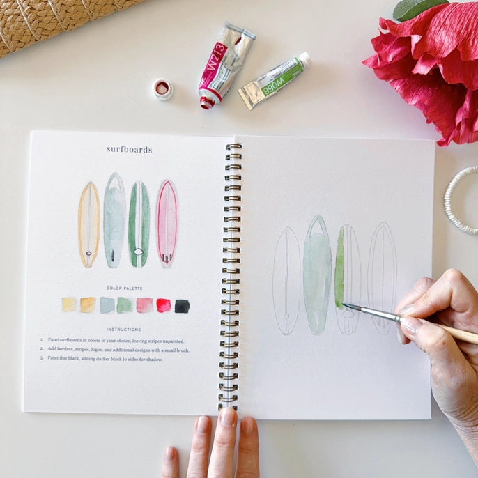 Emily Lex Studio | TROPICAL Watercolor Workbook