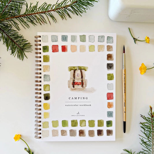 Emily Lex Studio | CAMPING Watercolor Workbook