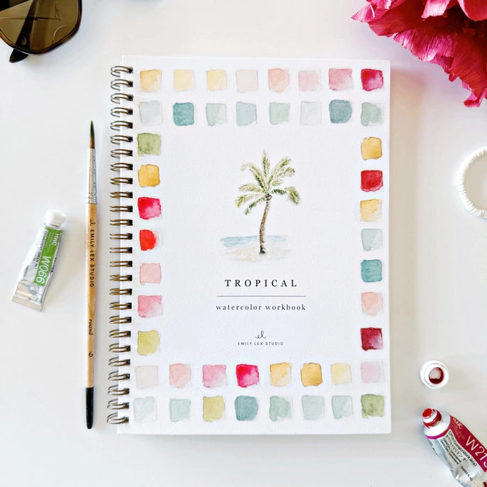Emily Lex Studio | TROPICAL Watercolor Workbook