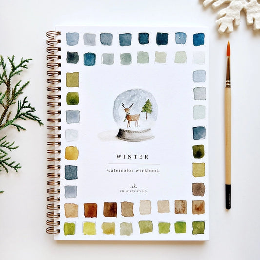 Emily Lex Studio | WINTER Watercolor Workbook