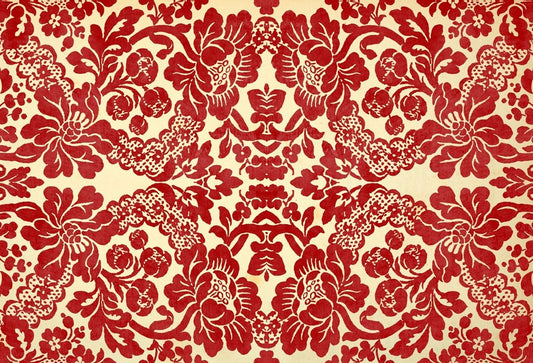 Red Damask/Red Demask - Roycycled Decoupage Paper FREE SHIPPING